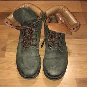 Army Green Steve Madden Weiner Combat Style Boots